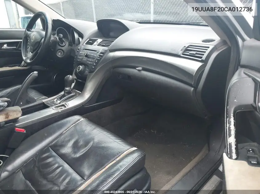 2012 Acura Tl 3.5 VIN: 19UUA8F20CA012736 Lot: 45243905
