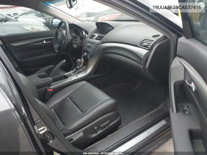 2012 Acura Tl 3.5 VIN: 19UUA8F28CA037416 Lot: 45252523