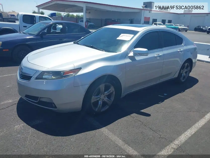 2012 Acura Tl 3.7 VIN: 19UUA9F53CA005862 Lot: 45356099