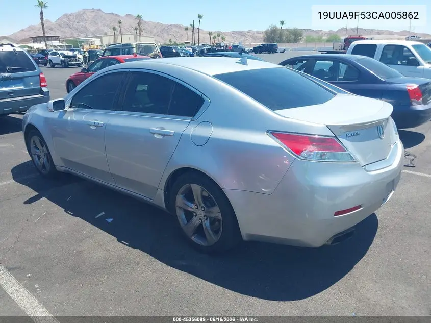 2012 Acura Tl 3.7 VIN: 19UUA9F53CA005862 Lot: 45356099