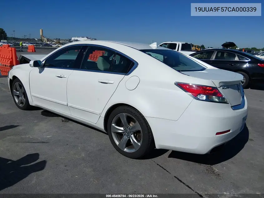 2012 Acura Tl 3.7 VIN: 19UUA9F57CA000339 Lot: 45456784