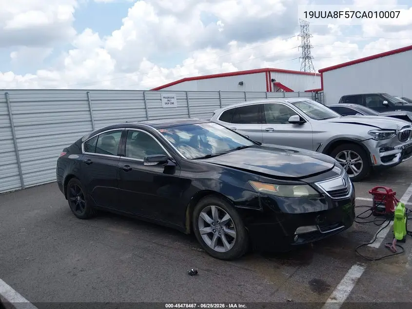 2012 Acura Tl 3.5 VIN: 19UUA8F57CA010007 Lot: 45478467