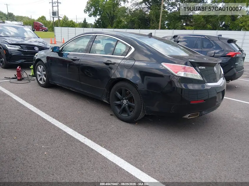 2012 Acura Tl 3.5 VIN: 19UUA8F57CA010007 Lot: 45478467
