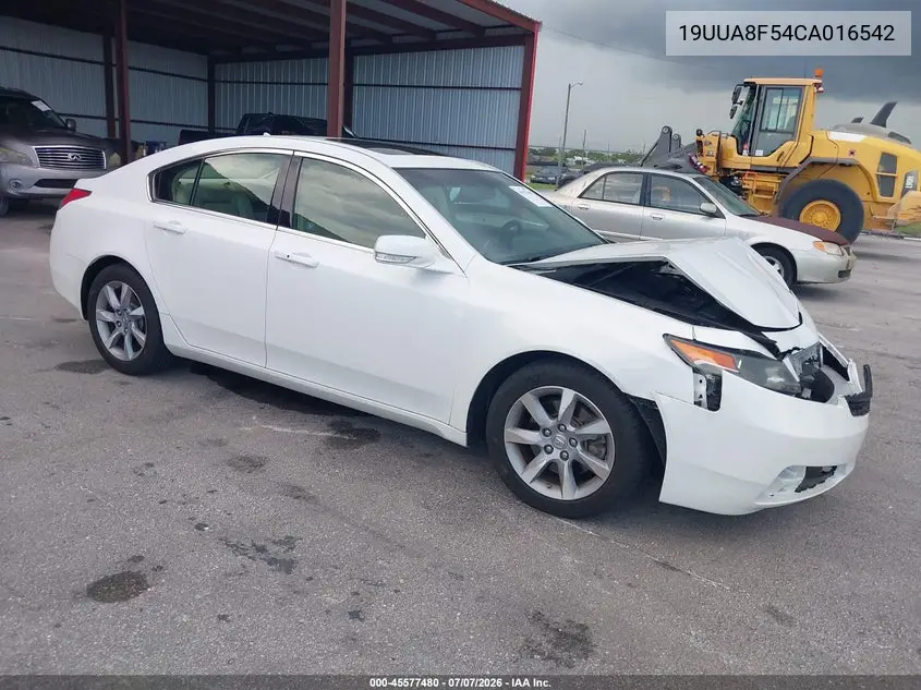 2012 Acura Tl 3.5 VIN: 19UUA8F54CA016542 Lot: 45577480