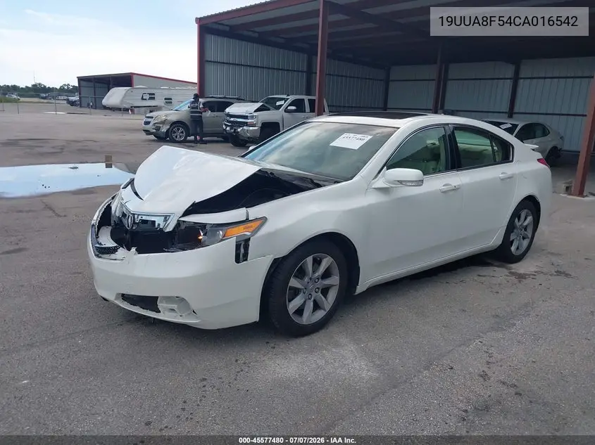 2012 Acura Tl 3.5 VIN: 19UUA8F54CA016542 Lot: 45577480