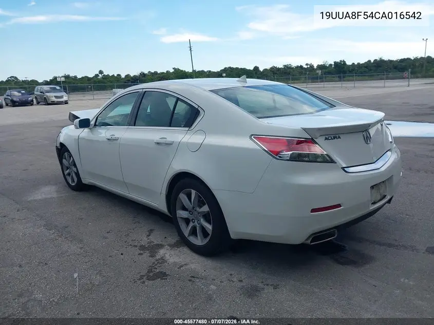 2012 Acura Tl 3.5 VIN: 19UUA8F54CA016542 Lot: 45577480