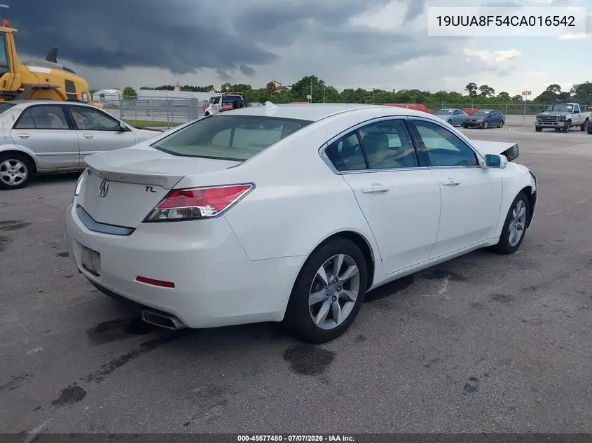 2012 Acura Tl 3.5 VIN: 19UUA8F54CA016542 Lot: 45577480