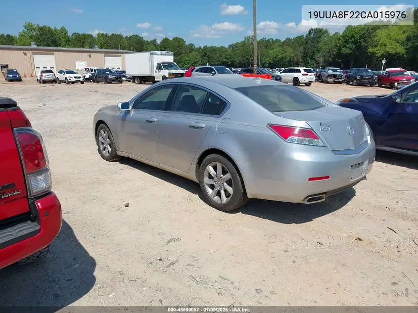 2012 Acura Tl 3.5 VIN: 19UUA8F22CA015976 Lot: 45590057