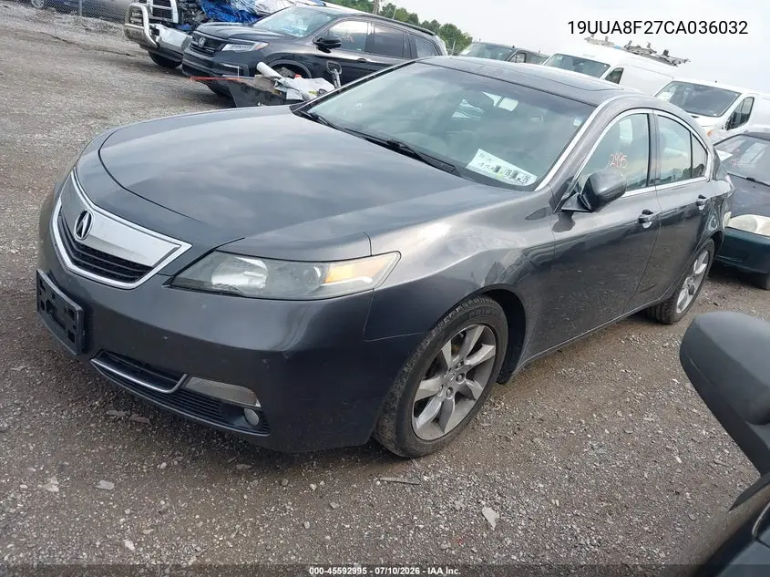 2012 Acura Tl 3.5 VIN: 19UUA8F27CA036032 Lot: 45592995