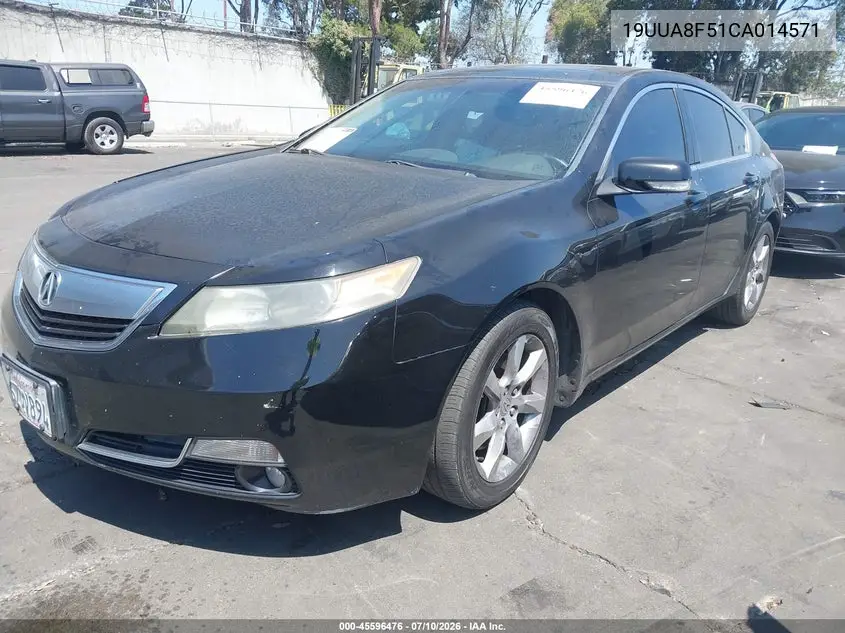 2012 Acura Tl 3.5 VIN: 19UUA8F51CA014571 Lot: 45596476
