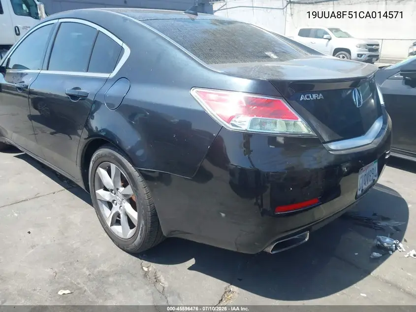 2012 Acura Tl 3.5 VIN: 19UUA8F51CA014571 Lot: 45596476