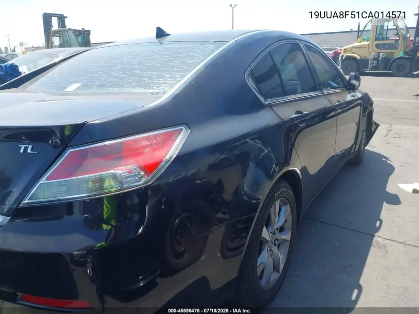 2012 Acura Tl 3.5 VIN: 19UUA8F51CA014571 Lot: 45596476