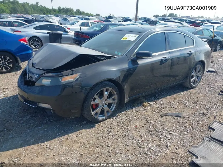 2012 Acura Tl 3.7 VIN: 19UUA9F73CA001909 Lot: 45610096