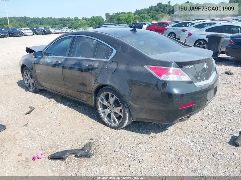 2012 Acura Tl 3.7 VIN: 19UUA9F73CA001909 Lot: 45610096