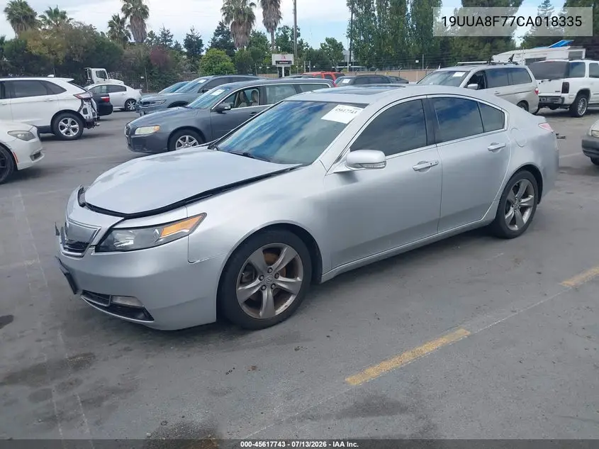 2012 Acura Tl 3.5 VIN: 19UUA8F77CA018335 Lot: 45617743