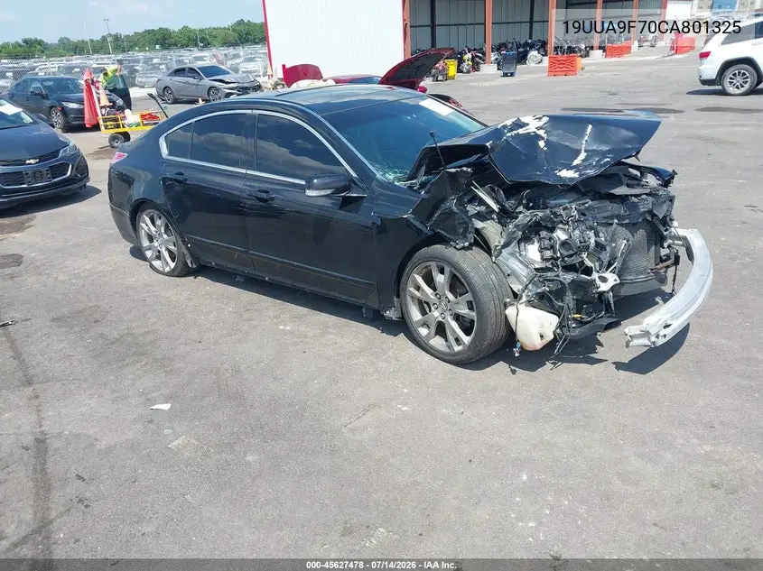 2012 Acura Tl 3.7 VIN: 19UUA9F70CA801325 Lot: 45627478