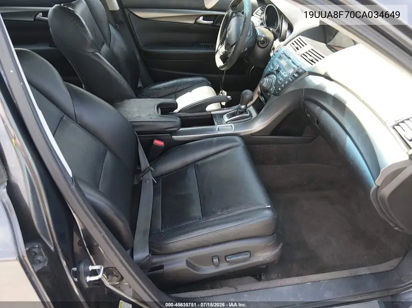2012 Acura Tl 3.5 VIN: 19UUA8F70CA034649 Lot: 45635751