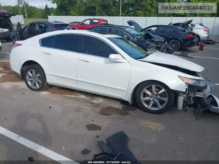 2012 Acura Tl 3.5 VIN: 19UUA8F25CA040127 Lot: 45635893