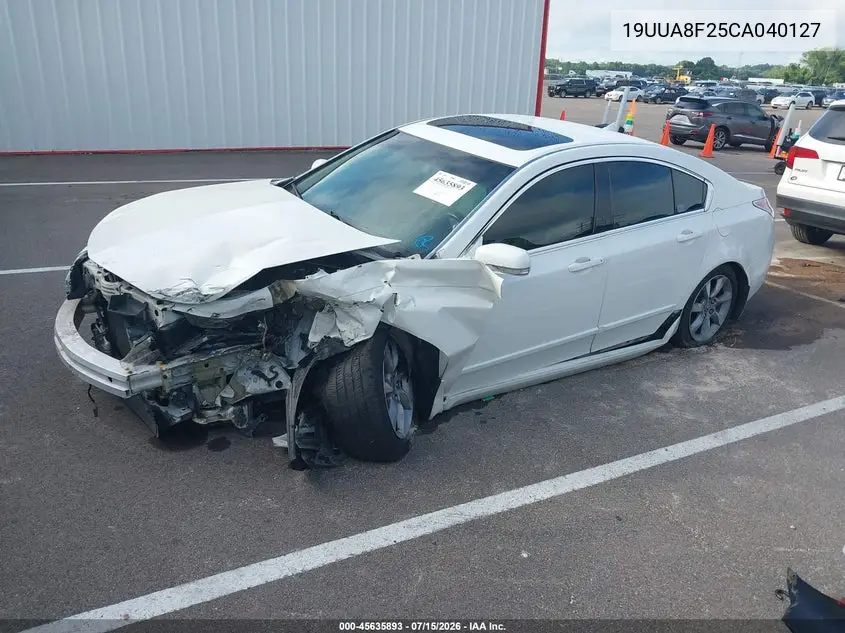 2012 Acura Tl 3.5 VIN: 19UUA8F25CA040127 Lot: 45635893