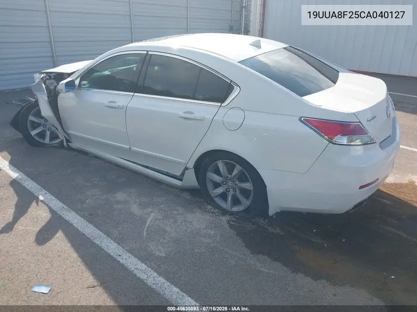 2012 Acura Tl 3.5 VIN: 19UUA8F25CA040127 Lot: 45635893