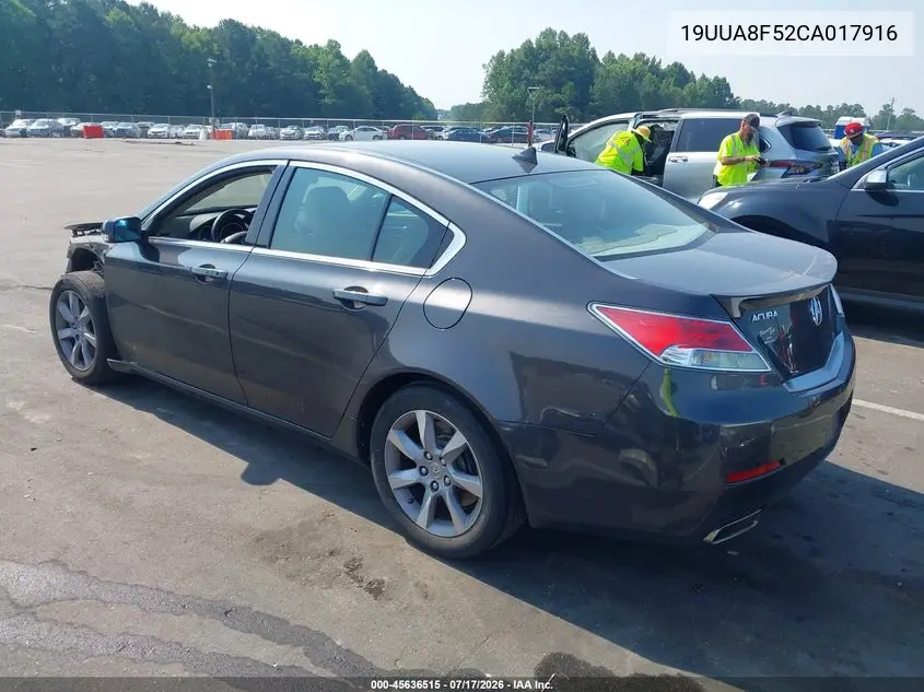 2012 Acura Tl 3.5 VIN: 19UUA8F52CA017916 Lot: 45636515