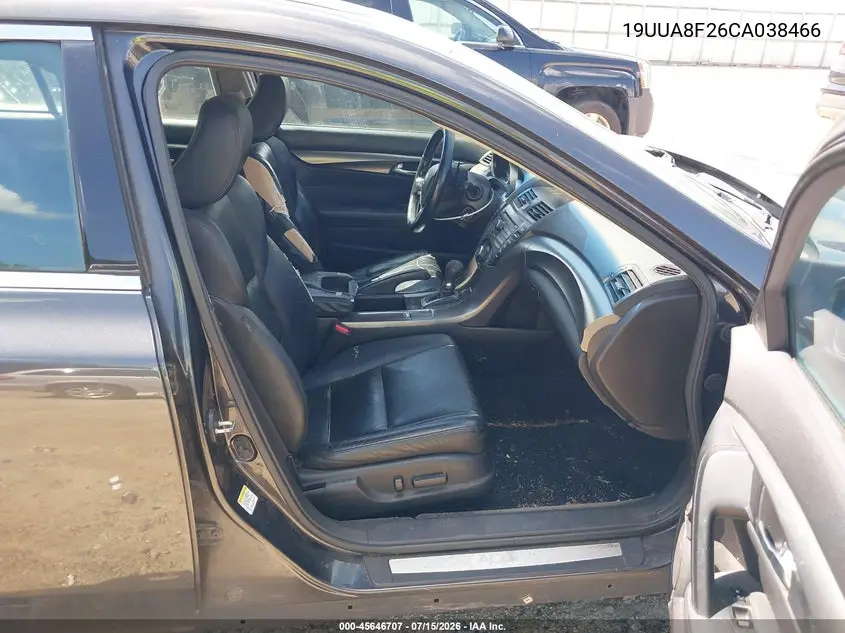 2012 Acura Tl 3.5 VIN: 19UUA8F26CA038466 Lot: 45646707