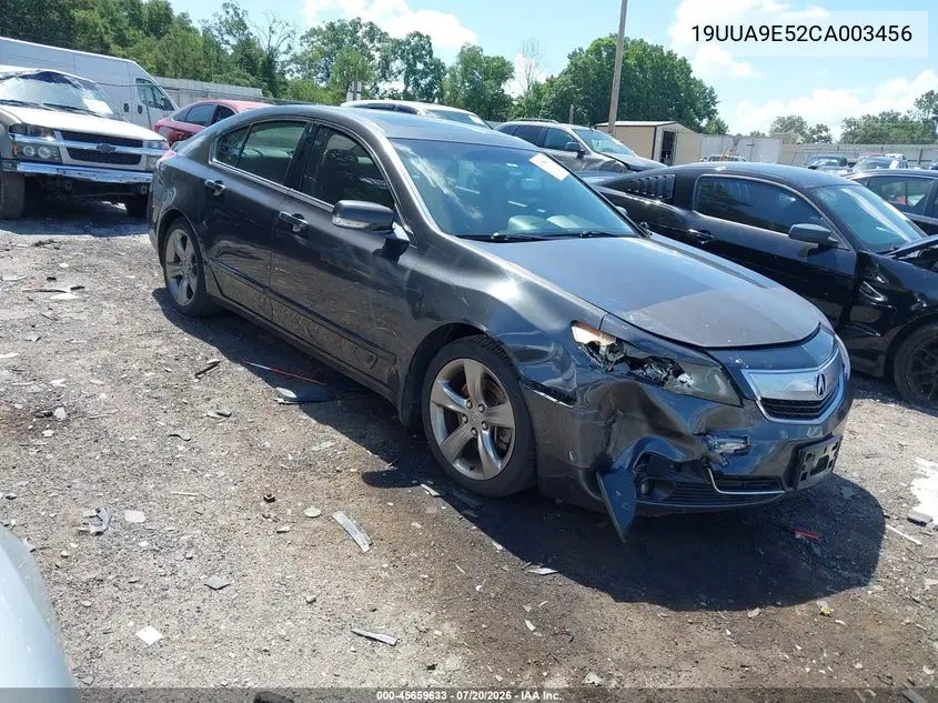 2012 Acura Tl 3.7 VIN: 19UUA9E52CA003456 Lot: 45659633