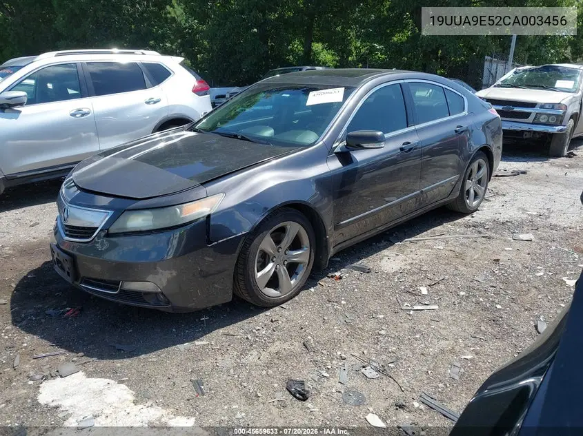 2012 Acura Tl 3.7 VIN: 19UUA9E52CA003456 Lot: 45659633
