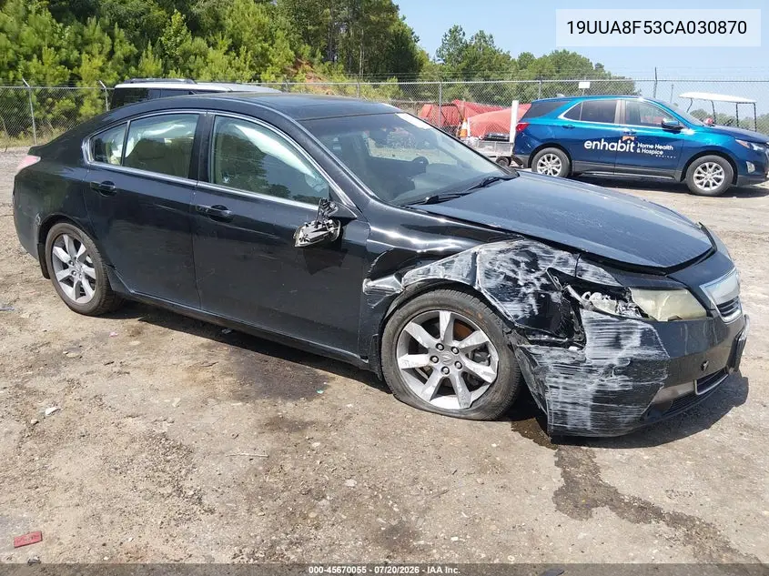 2012 Acura Tl 3.5 VIN: 19UUA8F53CA030870 Lot: 45670055