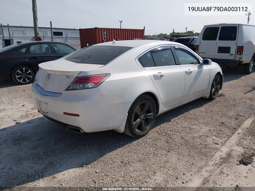 2013 Acura Tl 3.5 VIN: 19UUA8F79DA003112 Lot: 45592398