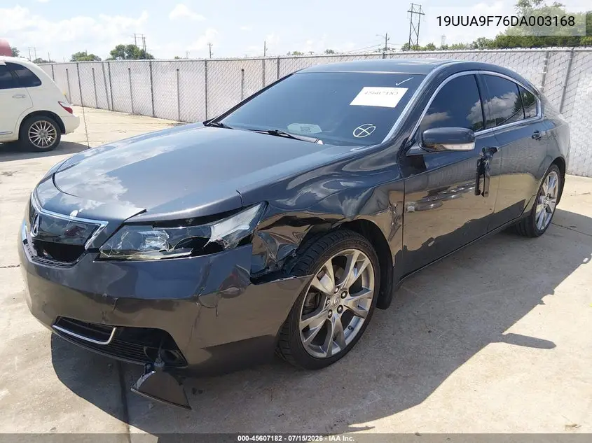 2013 Acura Tl 3.7 VIN: 19UUA9F76DA003168 Lot: 45607182