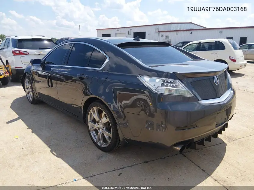 2013 Acura Tl 3.7 VIN: 19UUA9F76DA003168 Lot: 45607182
