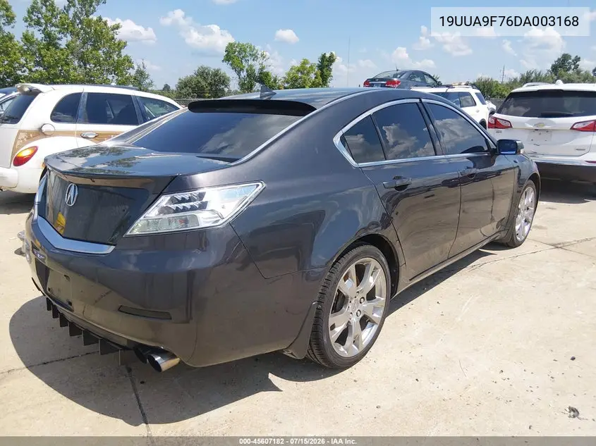 2013 Acura Tl 3.7 VIN: 19UUA9F76DA003168 Lot: 45607182