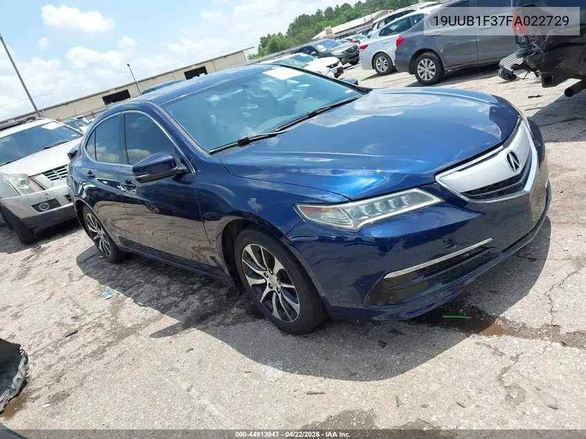 19UUB1F37FA022729 2015 Acura Tlx