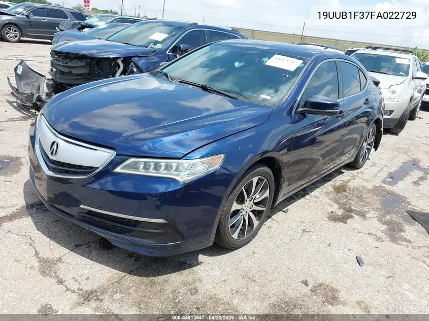 19UUB1F37FA022729 2015 Acura Tlx