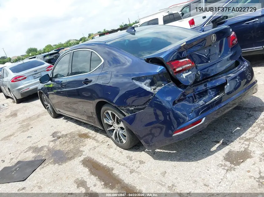 19UUB1F37FA022729 2015 Acura Tlx