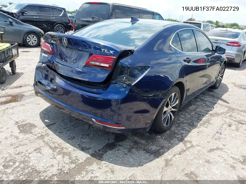 19UUB1F37FA022729 2015 Acura Tlx