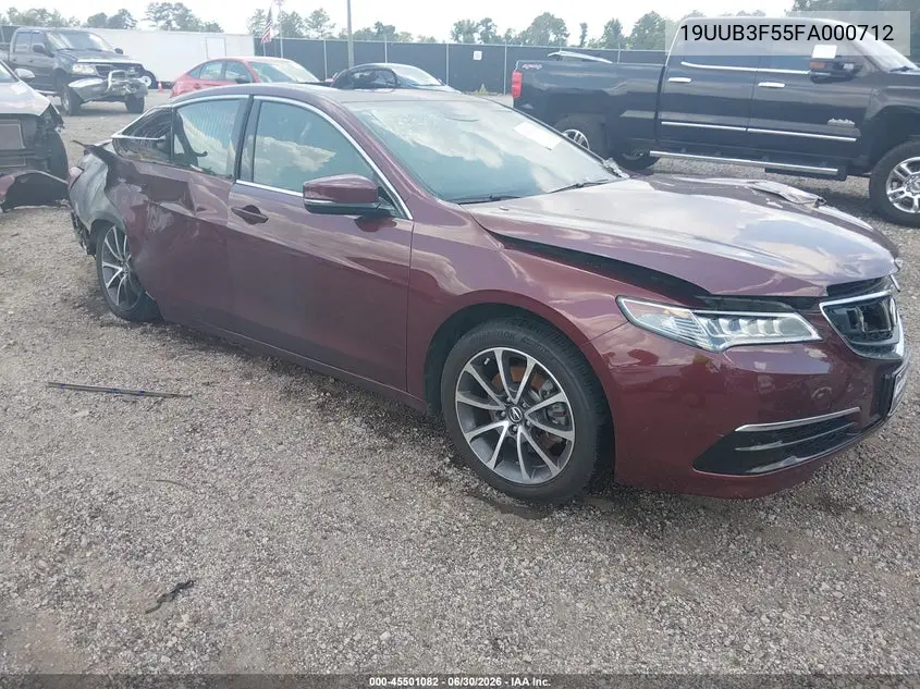 2015 Acura Tlx V6 Tech VIN: 19UUB3F55FA000712 Lot: 45501082