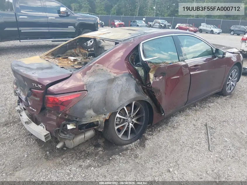 2015 Acura Tlx V6 Tech VIN: 19UUB3F55FA000712 Lot: 45501082