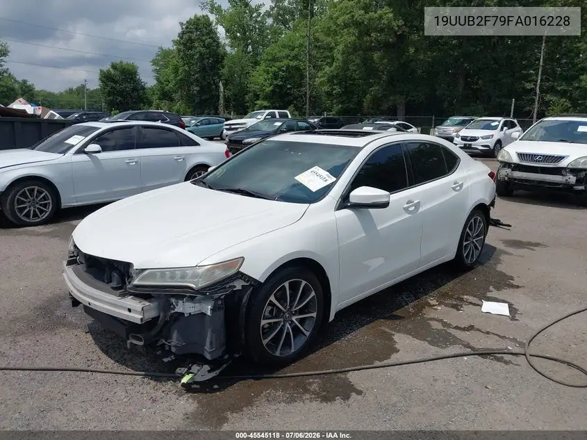 2015 Acura Tlx V6 Advance VIN: 19UUB2F79FA016228 Lot: 45545118