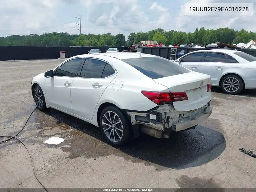 2015 Acura Tlx V6 Advance VIN: 19UUB2F79FA016228 Lot: 45545118