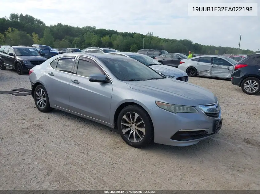 2015 Acura Tlx VIN: 19UUB1F32FA022198 Lot: 45559442