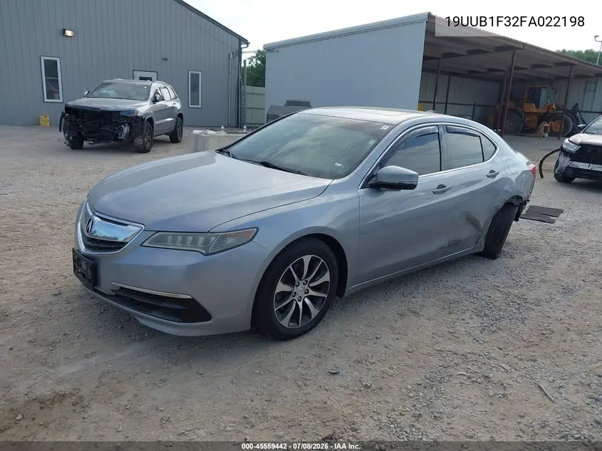 2015 Acura Tlx VIN: 19UUB1F32FA022198 Lot: 45559442