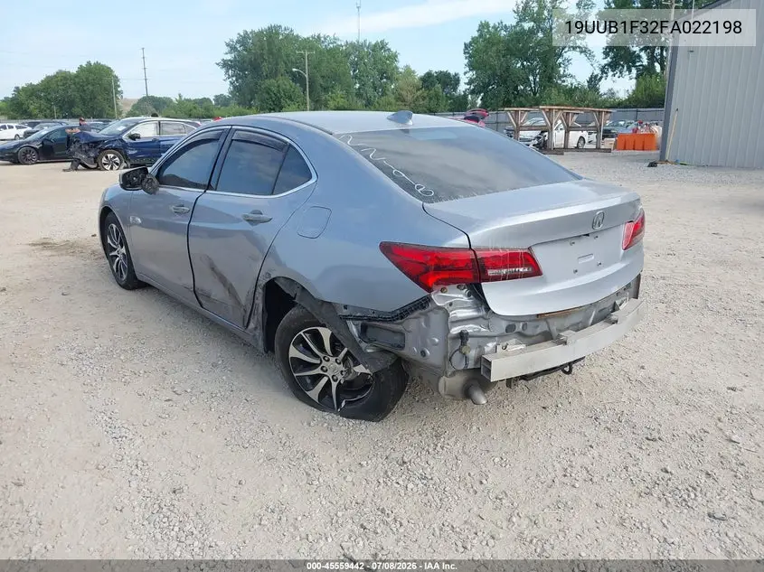 2015 Acura Tlx VIN: 19UUB1F32FA022198 Lot: 45559442