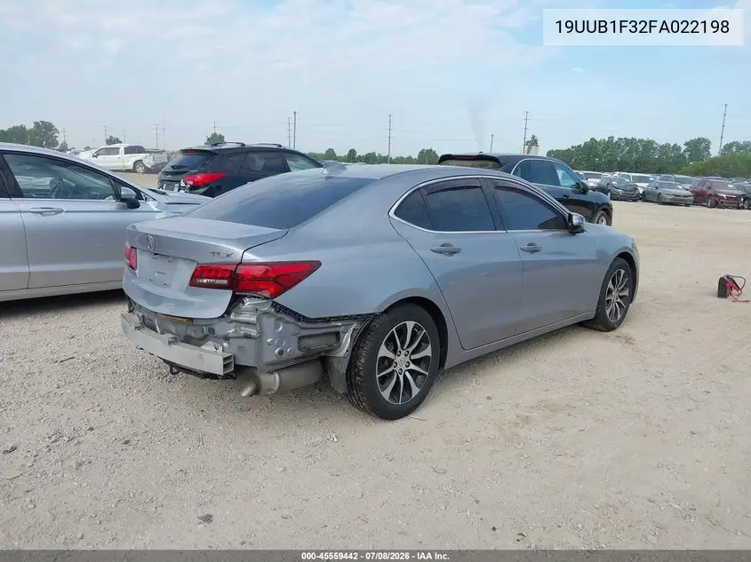 2015 Acura Tlx VIN: 19UUB1F32FA022198 Lot: 45559442