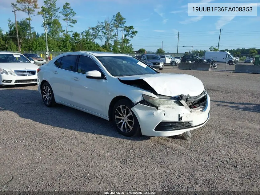 2015 Acura Tlx VIN: 19UUB1F36FA008353 Lot: 45573726