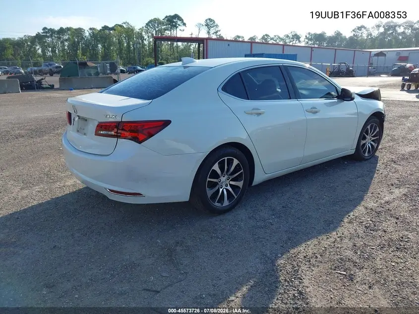 2015 Acura Tlx VIN: 19UUB1F36FA008353 Lot: 45573726