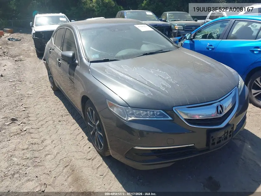 2015 Acura Tlx V6 Tech VIN: 19UUB3F52FA008167 Lot: 45581273