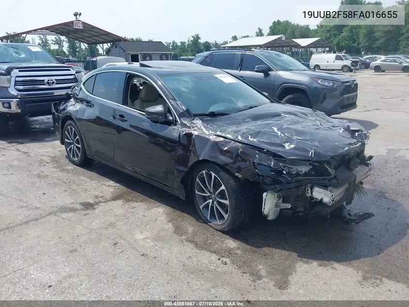 2015 Acura Tlx V6 Tech VIN: 19UUB2F58FA016655 Lot: 45581867