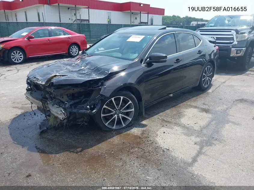 2015 Acura Tlx V6 Tech VIN: 19UUB2F58FA016655 Lot: 45581867